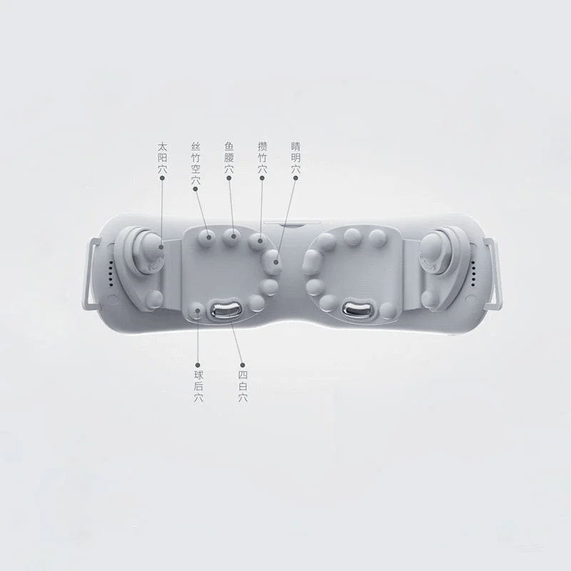 Ögonmassager, silikonmassagehuvud