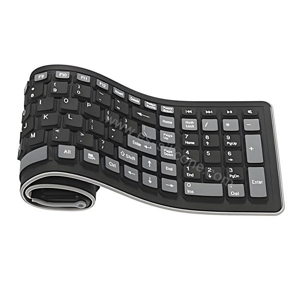 Dammtätt och vattentätt flexibelt tangentbord